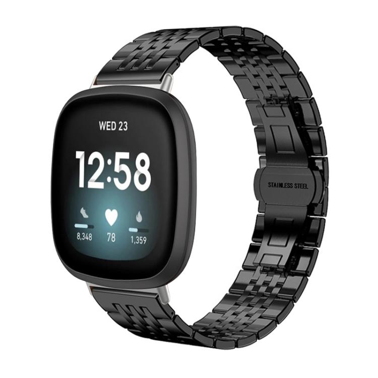 Cinturino per orologio xDfind in acciaio inossidabile massiccio a sette maglie, For Fitbit Charge 6 / 5 18mm, For Fitbit Versa 4 / 3 / Sense2 / 1 20mm, For Fitbit Charge 4 / 3 18mm
