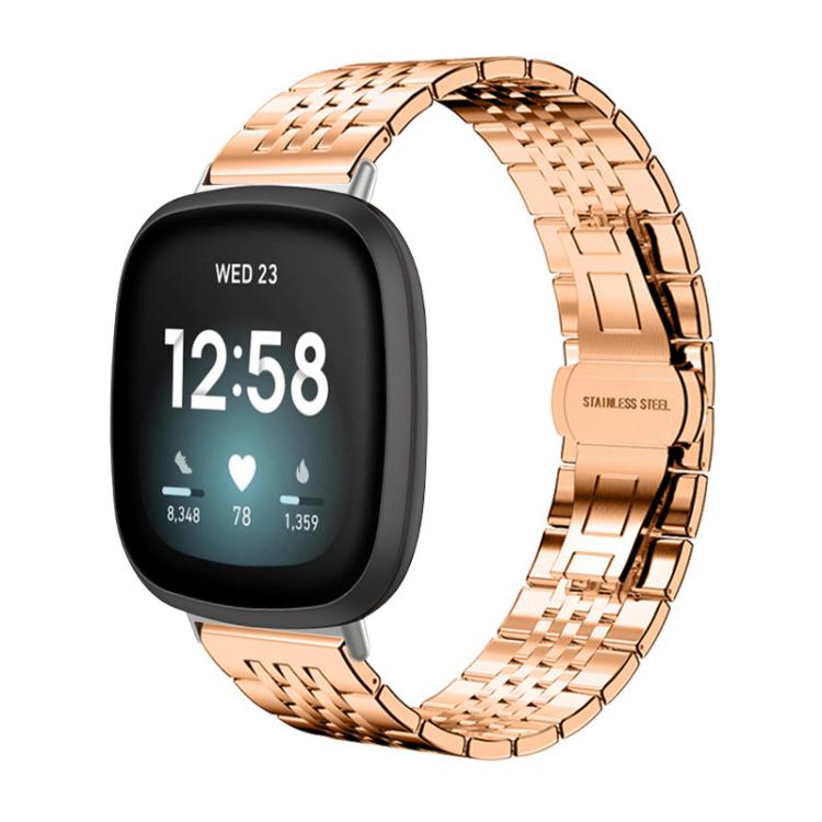 Cinturino per orologio xDfind in acciaio inossidabile massiccio a sette maglie, For Fitbit Charge 6 / 5 18mm, For Fitbit Versa 4 / 3 / Sense2 / 1 20mm, For Fitbit Charge 4 / 3 18mm