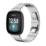 Cinturino per orologio xDfind in acciaio inossidabile massiccio a sette maglie, For Fitbit Charge 6 / 5 18mm, For Fitbit Versa 4 / 3 / Sense2 / 1 20mm, For Fitbit Charge 4 / 3 18mm