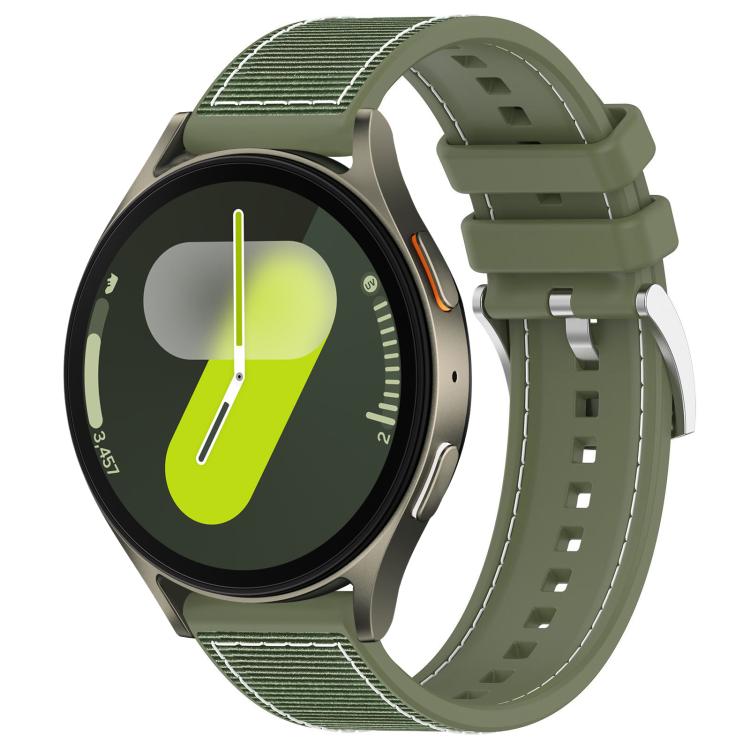 Cinturino per orologio xDfind ibrido in nylon intrecciato e silicone, For Samsung Galaxy Watch Ultra/Ultra 2025 22mm, For Samsung Galaxy Watch 7 / 6 / 5 / FE 20mm, For Samsung Galaxy Fit3 SM-R390 18mm