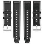 Cinturino per orologio xDfind ibrido in nylon intrecciato e silicone, For Samsung Galaxy Watch Ultra/Ultra 2025 22mm, For Samsung Galaxy Watch 7 / 6 / 5 / FE 20mm, For Samsung Galaxy Fit3 SM-R390 18mm