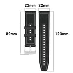 Cinturino per orologio xDfind ibrido in nylon intrecciato e silicone, For Samsung Galaxy Watch Ultra/Ultra 2025 22mm, For Samsung Galaxy Watch 7 / 6 / 5 / FE 20mm, For Samsung Galaxy Fit3 SM-R390 18mm