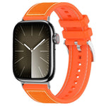 Cinturino per orologio xDfind ibrido in nylon intrecciato e silicone, For Apple Watch 42 / 44 / 45 / 46 / 49mm 22mm, For Apple Watch 38 / 40 / 41 / S10 42mm 20mm
