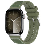 Cinturino per orologio xDfind ibrido in nylon intrecciato e silicone, For Apple Watch 42 / 44 / 45 / 46 / 49mm 22mm, For Apple Watch 38 / 40 / 41 / S10 42mm 20mm