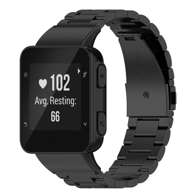 Cinturino per orologio in lega di titanio con fibbia piatta a tre perline., For Garmin forerunner 45 / 45S / Swim 2, For Garmin Forerunner 35 / 30