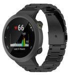 Cinturino per orologio in lega di titanio con fibbia piatta a tre perline., For Garmin forerunner 45 / 45S / Swim 2, For Garmin Forerunner 35 / 30
