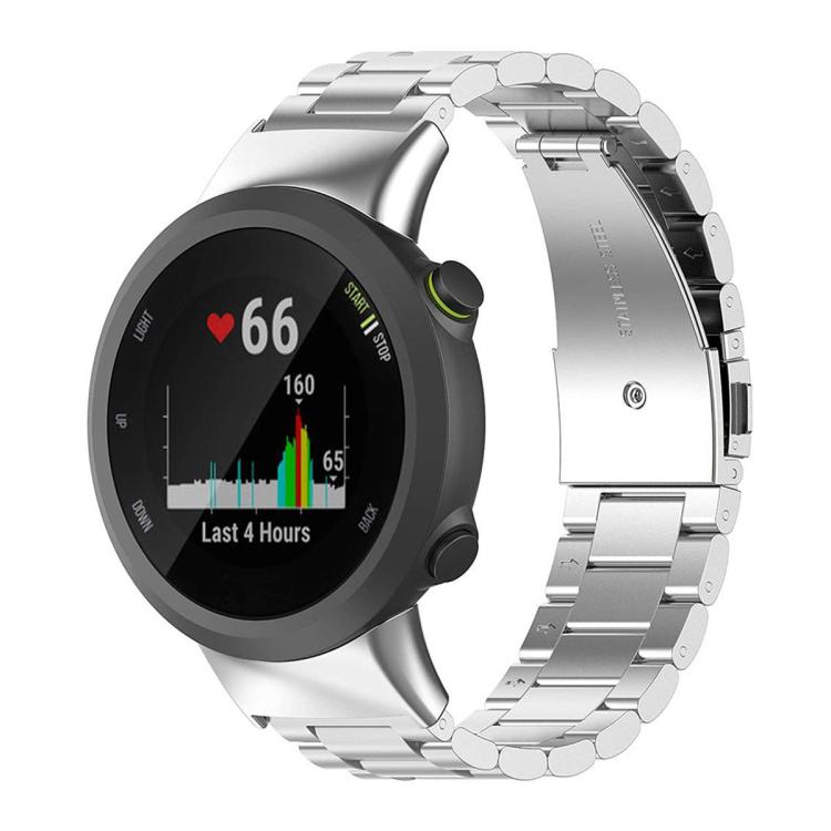 Cinturino per orologio in lega di titanio con fibbia piatta a tre perline., For Garmin forerunner 45 / 45S / Swim 2, For Garmin Forerunner 35 / 30