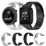 Cinturino per orologio in lega di titanio con fibbia piatta a tre perline., For Garmin forerunner 45 / 45S / Swim 2, For Garmin Forerunner 35 / 30