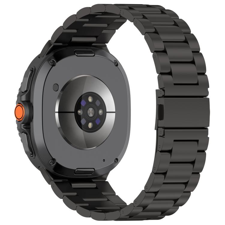 Cinturino per orologio in lega di titanio con fibbia piatta a tre perline., For Samsung Galaxy Watch8 / Watch8 Classic, For Samsung Galaxy Fit3 / SM-R390