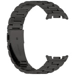 Cinturino per orologio in lega di titanio con fibbia piatta a tre perline., For Samsung Galaxy Watch8 / Watch8 Classic, For Samsung Galaxy Fit3 / SM-R390