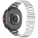 Cinturino per orologio in lega di titanio con fibbia piatta a tre perline., For Samsung Galaxy Watch8 / Watch8 Classic, For Samsung Galaxy Fit3 / SM-R390