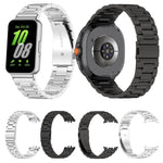 Cinturino per orologio in lega di titanio con fibbia piatta a tre perline., For Samsung Galaxy Watch8 / Watch8 Classic, For Samsung Galaxy Fit3 / SM-R390