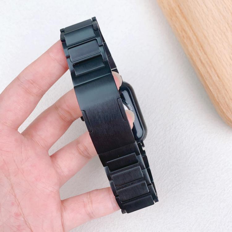 Cinturino per orologio in acciaio inossidabile con fibbia a sgancio rapido e tre perline., For Apple Watch 46mm / 49mm / 45mm / 44mm, For Apple Watch 42mm / 41mm / 40mm / 38mm