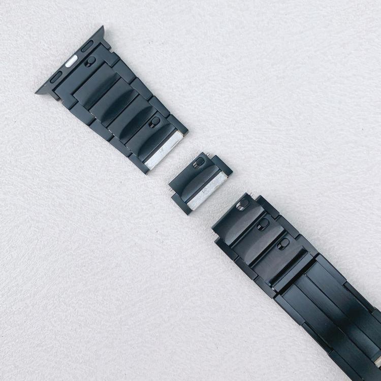 Cinturino per orologio in acciaio inossidabile con fibbia a sgancio rapido e tre perline., For Apple Watch 46mm / 49mm / 45mm / 44mm, For Apple Watch 42mm / 41mm / 40mm / 38mm