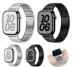 Cinturino per orologio in acciaio inossidabile con fibbia a sgancio rapido e tre perline., For Apple Watch 46mm / 49mm / 45mm / 44mm, For Apple Watch 42mm / 41mm / 40mm / 38mm