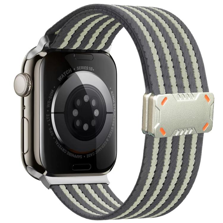 Cinturino per orologio in nylon con fibbia magnetica Mecha Armor, For Apple Watch 46mm / 49mm / 45mm / 44mm, For Apple Watch 42mm / 41mm / 40mm / 38mm