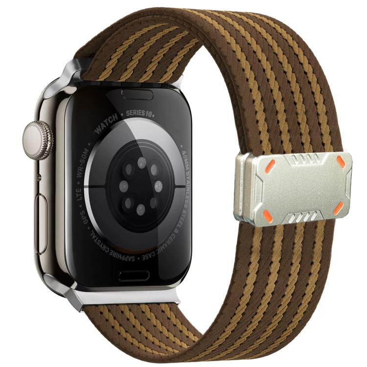 Cinturino per orologio in nylon con fibbia magnetica Mecha Armor, For Apple Watch 46mm / 49mm / 45mm / 44mm, For Apple Watch 42mm / 41mm / 40mm / 38mm
