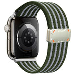 Cinturino per orologio in nylon con fibbia magnetica Mecha Armor, For Apple Watch 46mm / 49mm / 45mm / 44mm, For Apple Watch 42mm / 41mm / 40mm / 38mm