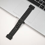 Cinturino per orologio in lega di titanio con fibbia piatta a tre perline e connettore Tactix., For Garmin 26mm, For Garmin 22mm, For Garmin 20mm