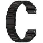 Cinturino per orologio in lega di titanio con fibbia piatta a tre perline e connettore Tactix., For Garmin 26mm, For Garmin 22mm, For Garmin 20mm