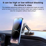 Base adesiva universale per supporto auto girevole a 360 gradi con sfera da 17 mm, 3-folding, 2-folding