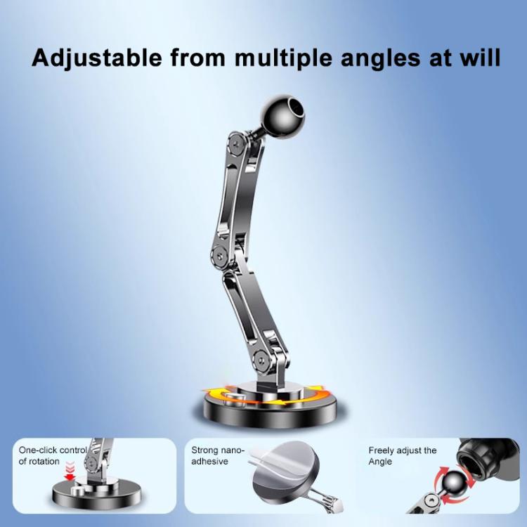 Supporto magnetico adesivo per auto girevole a 360 gradi, 3-folding, 2-folding