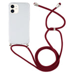 Custodia TPU trasparente per iPhone 12 mini con cordino