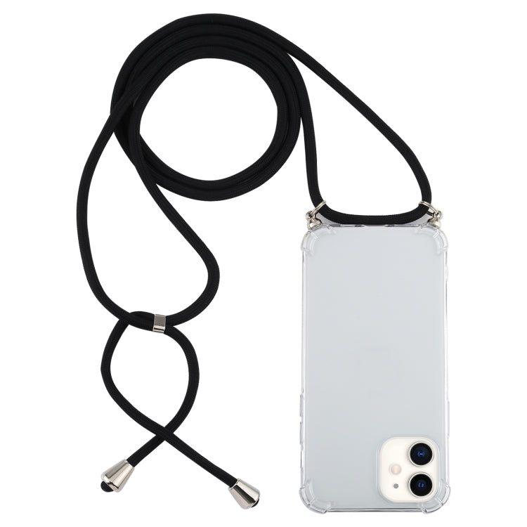 Custodia TPU trasparente per iPhone 12 mini con cordino