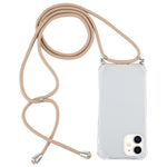 Custodia TPU trasparente per iPhone 12 mini con cordino