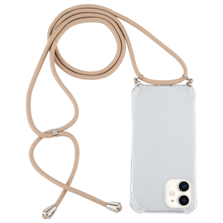 Custodia TPU trasparente per iPhone 12 mini con cordino