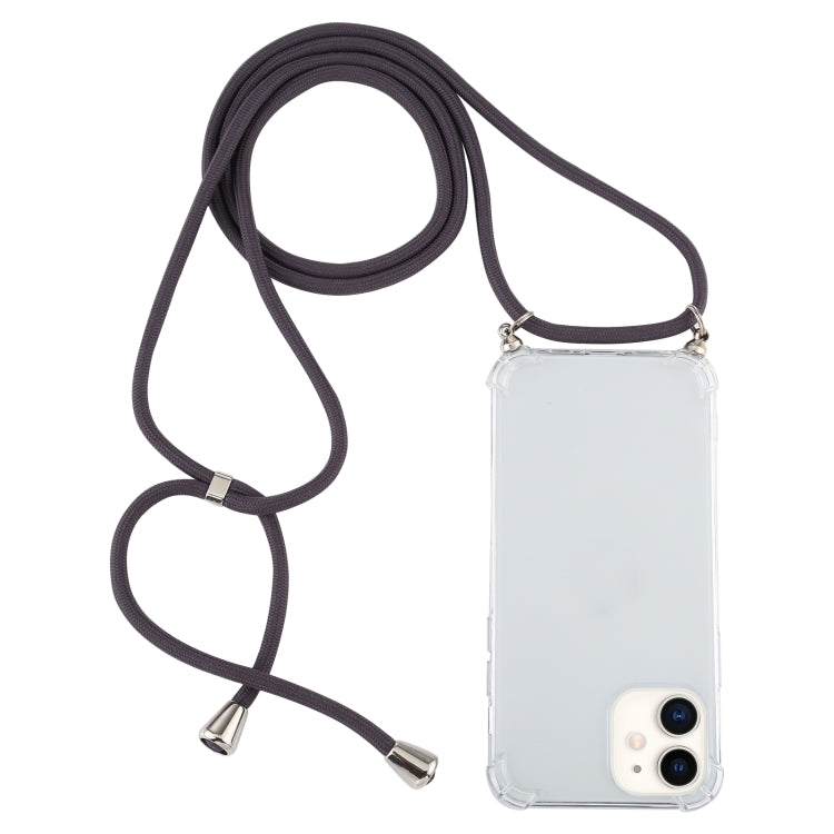 Custodia TPU trasparente per iPhone 12 mini con cordino