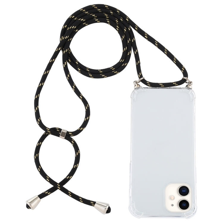 Custodia TPU trasparente per iPhone 12 mini con cordino