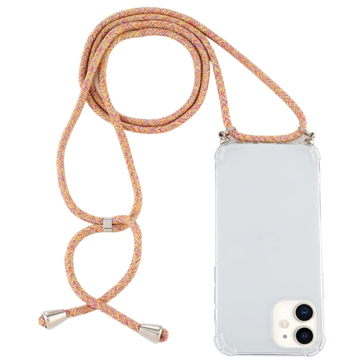 Custodia TPU trasparente per iPhone 12 mini con cordino