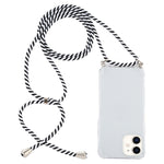 Custodia TPU trasparente per iPhone 12 mini con cordino