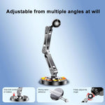 Supporto per auto con caricatore rapido wireless magnetico e adesivo girevole a 360 gradi da 15 W, 3-folding, 2-folding