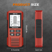 HW-710 Scanner da parete 5 in 1, rilevatore di metalli, individua montanti, strumento di misurazione