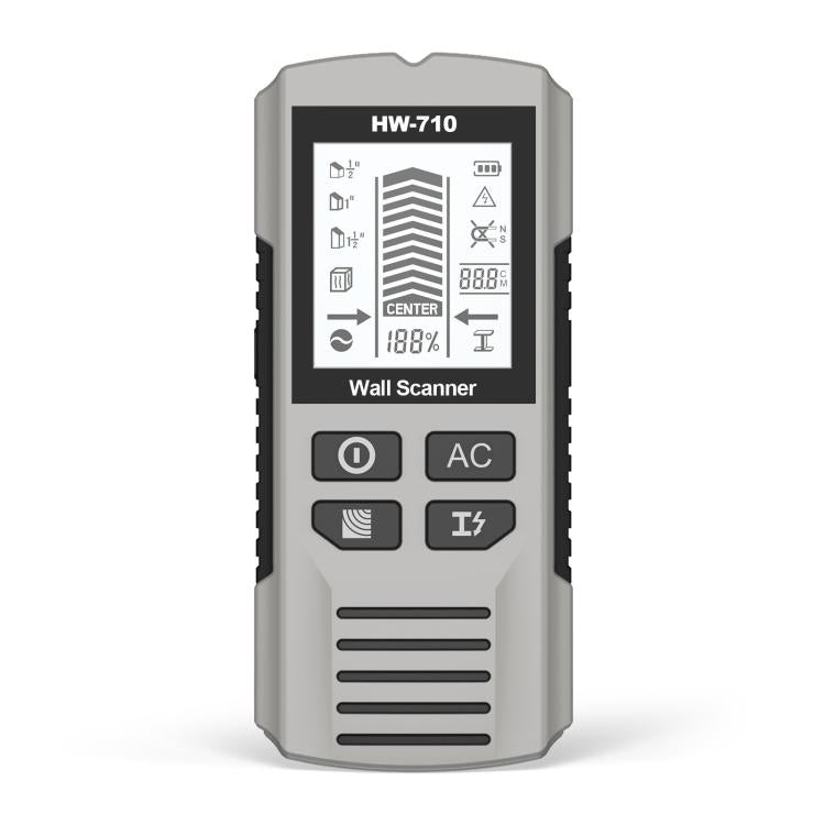 HW-710 Scanner da parete 5 in 1, rilevatore di metalli, individua montanti, strumento di misurazione