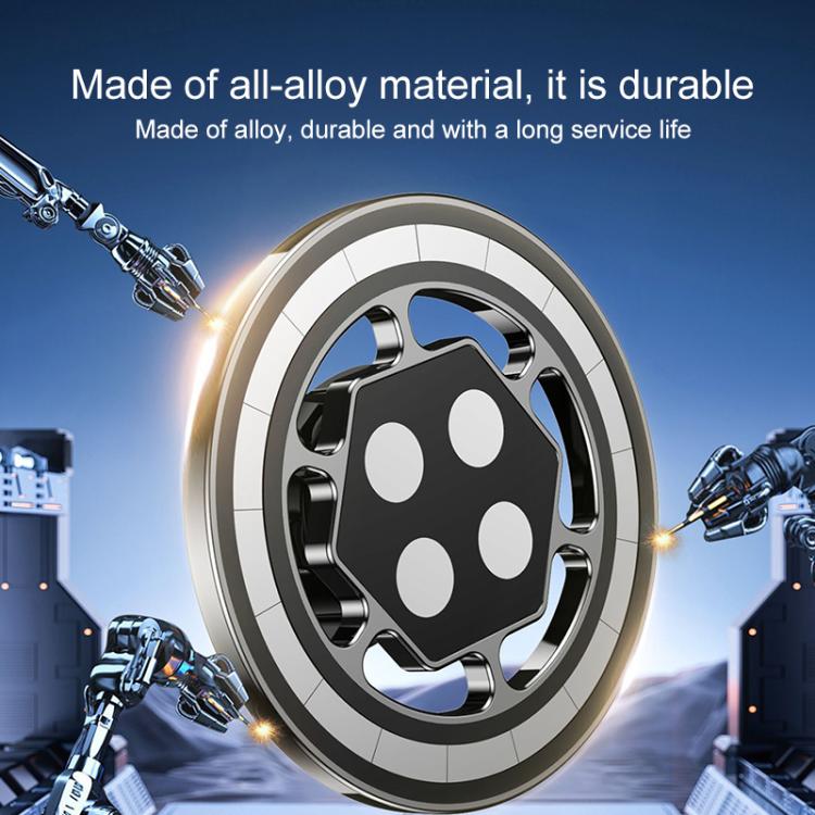 Adattatore magnetico universale a sfera MagSafe da 17 mm per supporto telefono auto, C4 Solid Color Black, C5 Hexagonal Black, C6 Round Black, C6 Round Silver