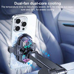 Supporto per telefono da auto universale H5 da 17 mm con semiconduttore RGB e dissipatore di calore., H5