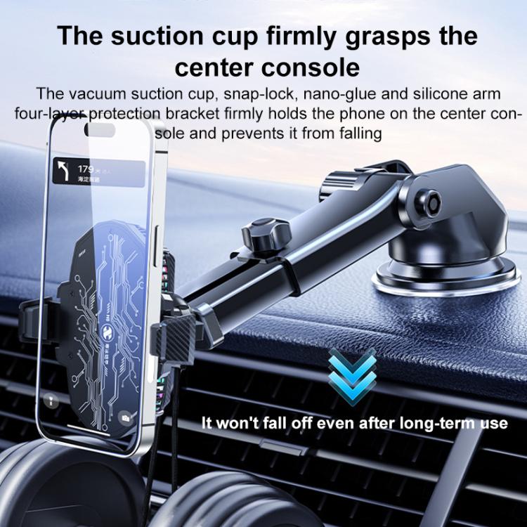 Supporto per telefono da auto universale H5 da 17 mm con semiconduttore RGB e dissipatore di calore., H5