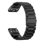 Cinturino per orologio in lega di titanio con fibbia piatta a tre perline., For Garmin 26mm, For Garmin 22mm, For Garmin 20mm