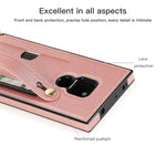 Custodia protettiva antiurto PU + TPU con cinturino da polso con cordino a tracolla e supporto e slot per schede, For Huawei Mate 20, For Huawei Mate 20 Lite, For Huawei Mate 20 Pro, For Huawei Mate 30