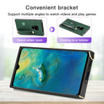 Custodia protettiva antiurto PU + TPU con cinturino da polso con cordino a tracolla e supporto e slot per schede, For Huawei Mate 20, For Huawei Mate 20 Lite, For Huawei Mate 20 Pro, For Huawei Mate 30