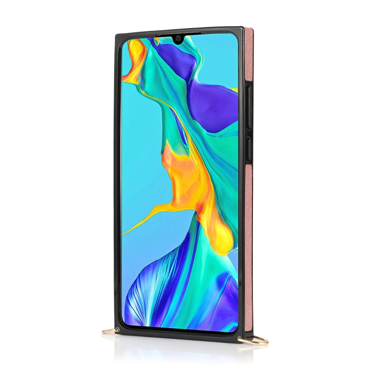 Custodia protettiva antiurto PU + TPU con cinturino da polso con cordino a tracolla e supporto e slot per schede, For Huawei P30, For Huawei P30 Lite, For Huawei P30 Pro, For Huawei P40
