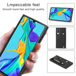 Custodia protettiva antiurto PU + TPU con cinturino da polso con cordino a tracolla e supporto e slot per schede, For Huawei P30, For Huawei P30 Lite, For Huawei P30 Pro, For Huawei P40
