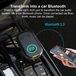 BR08T 2 in 1 Ricevitore AUX Bluetooth per auto Trasmettitore Adattatore audio Bluetooth, BR08T
