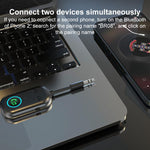 BR08T 2 in 1 Ricevitore AUX Bluetooth per auto Trasmettitore Adattatore audio Bluetooth, BR08T