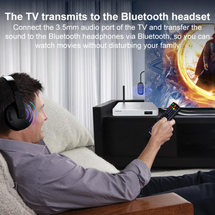 BR08T 2 in 1 Ricevitore AUX Bluetooth per auto Trasmettitore Adattatore audio Bluetooth, BR08T