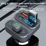 BC95 Bluetooth per auto, chiamate in vivavoce, ricarica rapida PD36W, monitoraggio della tensione dell'auto, BC95