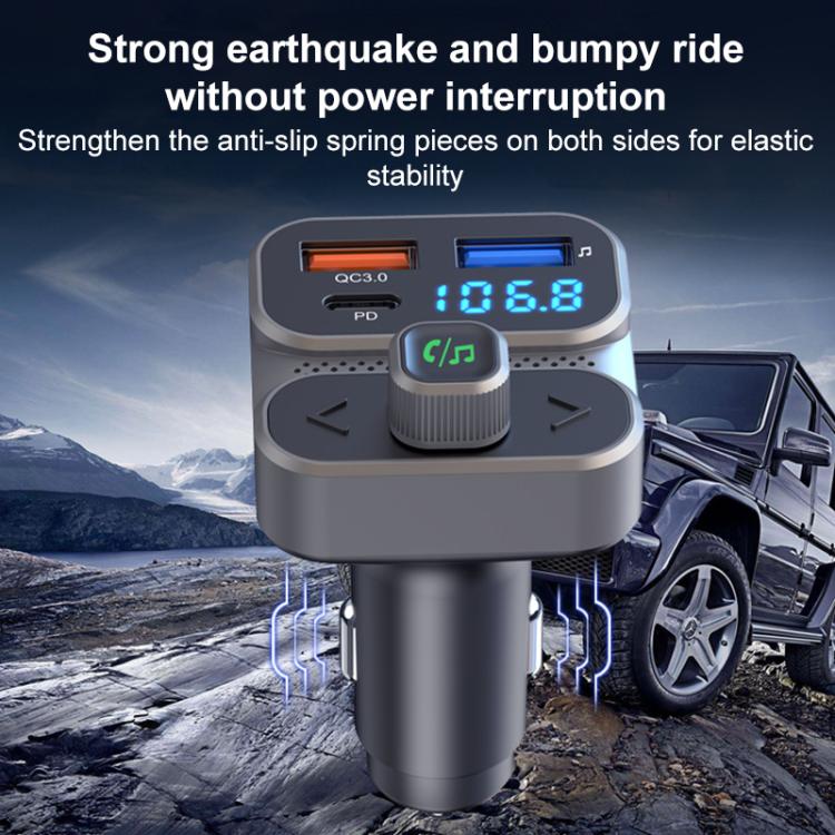 BC95 Bluetooth per auto, chiamate in vivavoce, ricarica rapida PD36W, monitoraggio della tensione dell'auto, BC95